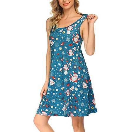 Grianlook Women Short Mini Dresses Crew Neck Sleepwear Solid Color Nightshirts Ladies Loose Nightgown Sexy Leopard Print Sleepdress Dark Blue Flower 2XL
Grianlook Women Short Mini Dresses Crew Neck Sleepwear Solid Color Nightshirts Ladies Loose Nightgown Sexy Leopard Print Sleepdress Dark Blue Flower 2XL