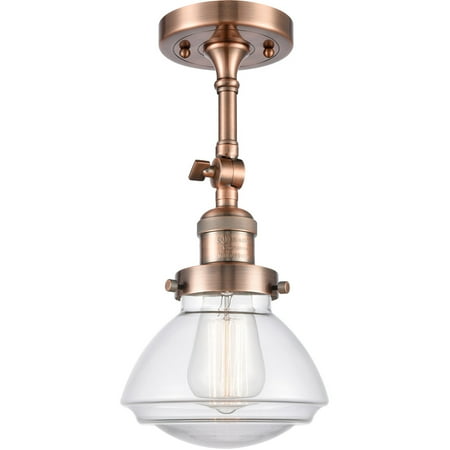 Antique Copper Tone Semi Flush 7 Wide Clear Glass Steel/Cast Brass/Glass Medium Base LED 1 Light Fixture
Antique Copper Tone Semi Flush 7 Wide Clear Glass Steel/Cast Brass/Glass Medium Base LED 1 Light Fixture