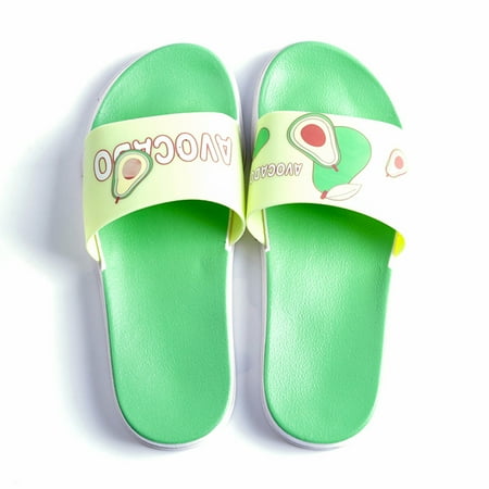 Lopsie Women s Slides Slippers Sandals Summer Indoor Cute Bathroom Fruit Slippers