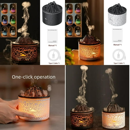 Colorful Volcano-shaped USB Essential Oil Aromatherapy Diffuser - Relaxing Air Humidifier with 7 Colors LED Light for Vibrant Room Decoration
Colorful Volcano-shaped USB Essential Oil Aromatherapy Diffuser - Relaxing Air Humidifier with 7 Colors LED Light for Vibrant Room Decoration