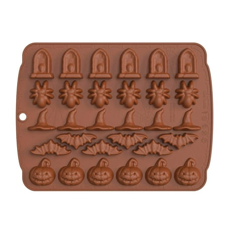 Viugreum Halloween Cookie Silicone Mold | Mini Halloween Fondant Molds with Pumpkin Spider Bat Witch Hat Tombstone | Non-stick Silicone Molds for Cake Fondant Chocolate Making
Viugreum Halloween Cookie Silicone Mold | Mini Halloween Fondant Molds with Pumpkin Spider Bat Witch Hat Tombstone | Non-stick Silicone Molds for Cake Fondant Chocolate Making
