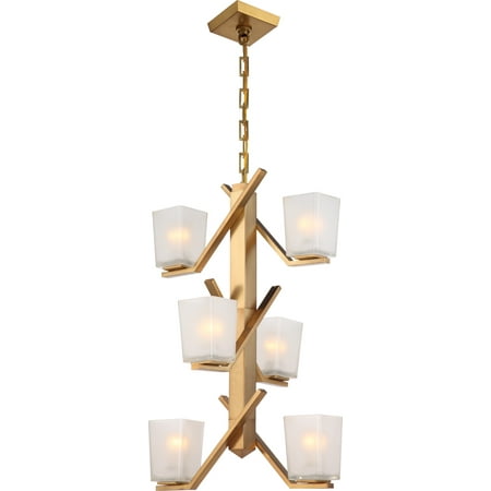 Nuvo Lighting 60/5084 6 Light 18-3/4 Wide Chandelier - Brass