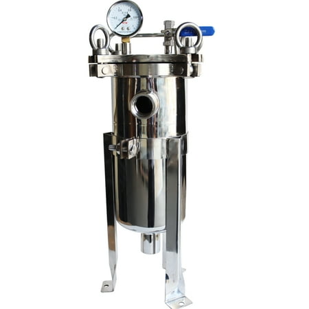 INTSUPERMAI 3# Bag Filter 304 Stainless Steel 1 inch NPT In/Out for Liquid Filtration
INTSUPERMAI 3# Bag Filter 304 Stainless Steel 1 inch NPT In/Out for Liquid Filtration