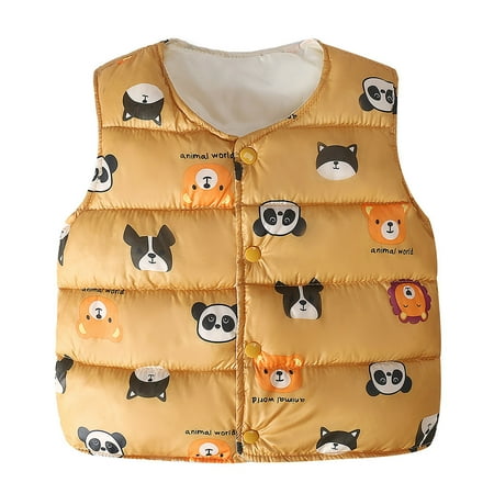 Yubatuo Toddler Kids Baby Grils Boys Print Outdoor Waistcoat Vset Windproof Coat Yellow 110
Yubatuo Toddler Kids Baby Grils Boys Print Outdoor Waistcoat Vset Windproof Coat Yellow 110