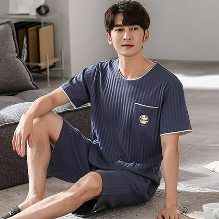 PIKADINGNIS Men Comfortable Pajamas Set 3XL 4XL Short Sleeve Casual Home Wear Spring Summer Cotton Boy Pajama Sets Leisure Sleepwear Set
PIKADINGNIS Men Comfortable Pajamas Set 3XL 4XL Short Sleeve Casual Home Wear Spring Summer Cotton Boy Pajama Sets Leisure Sleepwear Set