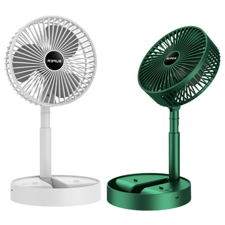 MEGAWHEELS USB Rechargeable Desk Fan|Telescopic Electric Desktop Fan Height Adjustable Foldable & Portable for Travel/Carry|Silent Table Top Personal Fan for Bedside Office Table Green White
MEGAWHEELS USB Rechargeable Desk Fan|Telescopic Electric Desktop Fan Height Adjustable Foldable & Portable for Travel/Carry|Silent Table Top Personal Fan for Bedside Office Table Green White