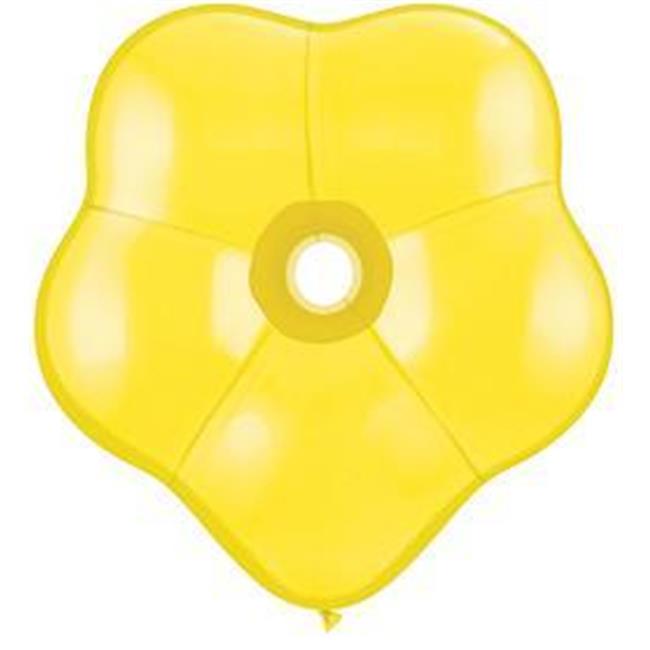 Qualatex 70603 16 In Geo Blossom Latex Balloon Yellow Walmart