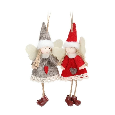 NUOLUX 2pcs Christmas Decoration Handmade Christmas Pendants Linen Angel Doll Christmas Tree Hanging Decoration for Home Decor (Red Skirt Girl Gray Skirt Girl)
NUOLUX 2pcs Christmas Decoration Handmade Christmas Pendants Linen Angel Doll Christmas Tree Hanging Decoration for Home Decor (Red Skirt Girl Gray Skirt Girl)