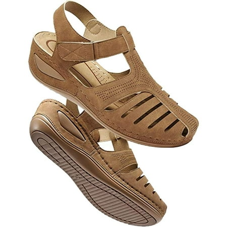 IMSHIE Platform Sandals Bohemia Beach Closed-toe Gladiator Sandals Comfortable Summer Outdoor Platform Sandals sensible
IMSHIE Platform Sandals Bohemia Beach Closed-toe Gladiator Sandals Comfortable Summer Outdoor Platform Sandals sensible
