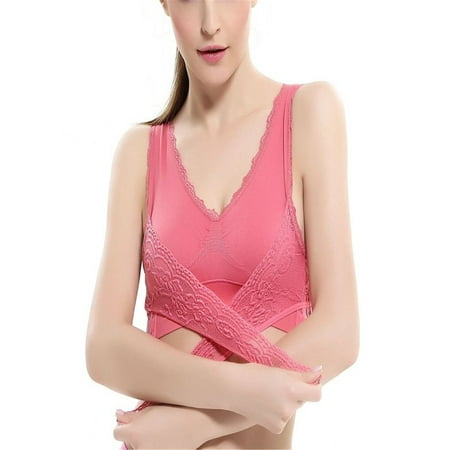 Comfortable Solid Color New Cross Side Buckle Without Rims Gathered Sports Underwear Sleep Bra 
Comfortable Solid Color New Cross Side Buckle Without Rims Gathered Sports Underwear Sleep Bra