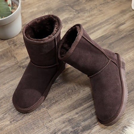 Snow boots Women s medium tube cowhide warm and anti-skid fur with velvet thickened bread shoes and cotton shoes
Snow boots Women s medium tube cowhide warm and anti-skid fur with velvet thickened bread shoes and cotton shoes