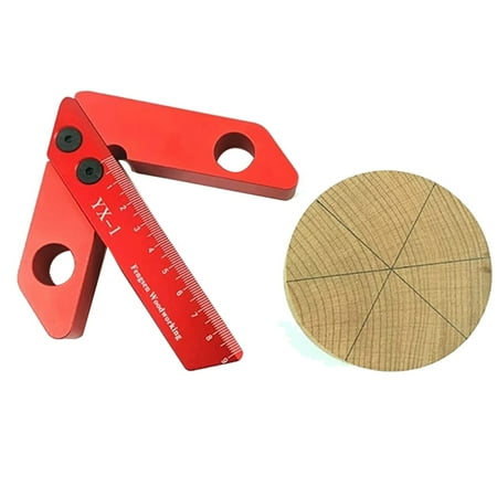 Woodworking Center Scribing Tool 45° 90° Center Finder Right Angle Center Scale Center Woodworking Measuring Tool( 1)