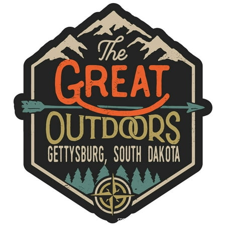 Gettysburg South Dakota The Great Outdoors Design 4-Inch Fridge Magnet