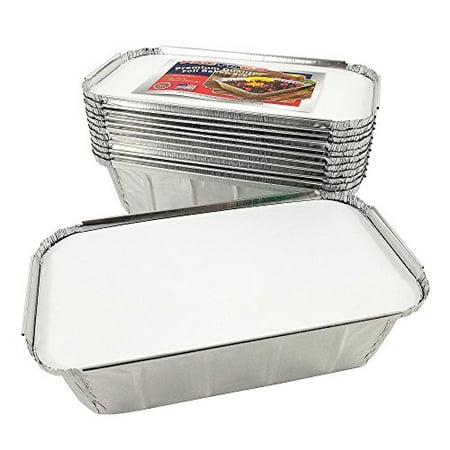 Pactogo 1 1/2 lb. IVC Disposable Aluminum Foil Loaf Bread Pan w/Board Lids (8 x 4.1 x 2.2 ) - Heavy Duty Made in USA (Pack of 12 Sets)
Pactogo 1 1/2 lb. IVC Disposable Aluminum Foil Loaf Bread Pan w/Board Lids (8 x 4.1 x 2.2 ) - Heavy Duty Made in USA (Pack of 12 Sets)