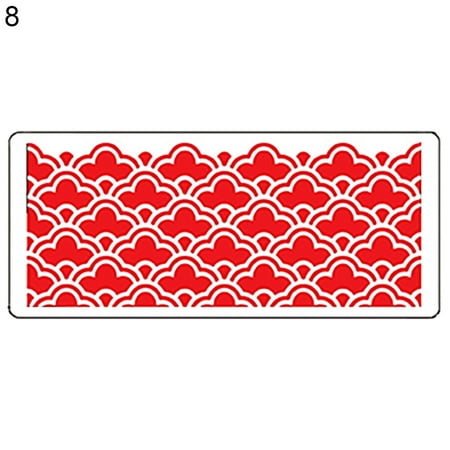 Meizhencang Cake Stencil Geometric Pattern Fondant Edge Decoration PET Scrapbook Embossing Mold Pastry Tool
Meizhencang Cake Stencil Geometric Pattern Fondant Edge Decoration PET Scrapbook Embossing Mold Pastry Tool