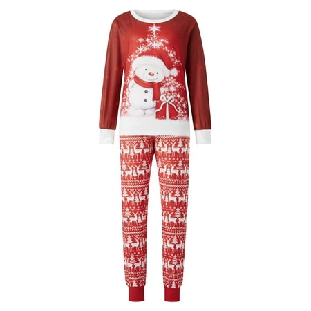 Gureui Matching Christmas Nightwear Family Parent-Child Pajamas Set Long Sleeve Cute Snowman Patterns Crew Tops/Romper/Puppy Outfits + Long Deer Pantults/Kids/Baby/Puppy Christmas Home wear
Gureui Matching Christmas Nightwear Family Parent-Child Pajamas Set Long Sleeve Cute Snowman Patterns Crew Tops/Romper/Puppy Outfits + Long Deer Pantults/Kids/Baby/Puppy Christmas Home wear