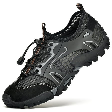 Mens Outdoor Sneakers Water Shoes Mesh Breathable Slip on Flats Casual Anti-slip Hiking Black 43
Mens Outdoor Sneakers Water Shoes Mesh Breathable Slip on Flats Casual Anti-slip Hiking Black 43