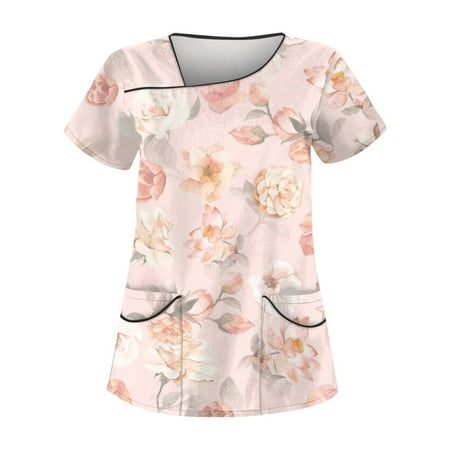 EHTMSAK Scrubs Tops Women 2xi Floral with Pocket with Pocket V-Neck Cartoon Printed Casual Short Sleeve Working Uniform Top Nurses Tunic Uniform Clinic Carer V-Neck Protective Clothing Tops Yellow S
EHTMSAK Scrubs Tops Women 2xi Floral with Pocket with Pocket V-Neck Cartoon Printed Casual Short Sleeve Working Uniform Top Nurses Tunic Uniform Clinic Carer V-Neck Protective Clothing Tops Yellow S
