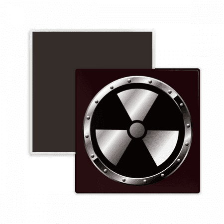 Logo Black Background Radioactive Substances Warning Square Ceracs Fridge Magnet Keepsake Memento
Logo Black Background Radioactive Substances Warning Square Ceracs Fridge Magnet Keepsake Memento