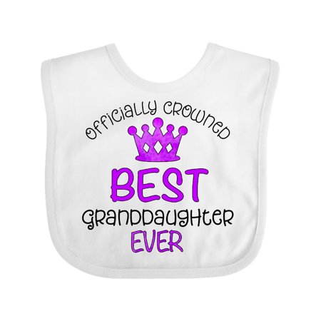 Inktastic Officially Crowned Best Granddaughter Ever purple crown Gift Baby Girl Bib
Inktastic Officially Crowned Best Granddaughter Ever purple crown Gift Baby Girl Bib