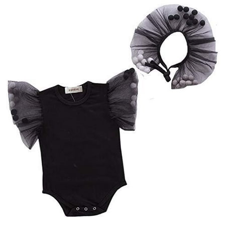 StylesILove Infant Baby Girls Cotton Bodysuit Tulle Sleeves with Pom Pom and Decoration Waist Tie 2pcs Outfit
StylesILove Infant Baby Girls Cotton Bodysuit Tulle Sleeves with Pom Pom and Decoration Waist Tie 2pcs Outfit