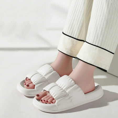 Cathalem Ladies Couple Slippers Bathroom Slippers Flat Platform Pleated Home Slippers Warm Slippers for Women White 6.5
Cathalem Ladies Couple Slippers Bathroom Slippers Flat Platform Pleated Home Slippers Warm Slippers for Women White 6.5