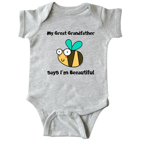 Inktastic Bee Great Grandfather says I m Beautiful Gift Baby Boy or Baby Girl Bodysuit
Inktastic Bee Great Grandfather says I m Beautiful Gift Baby Boy or Baby Girl Bodysuit