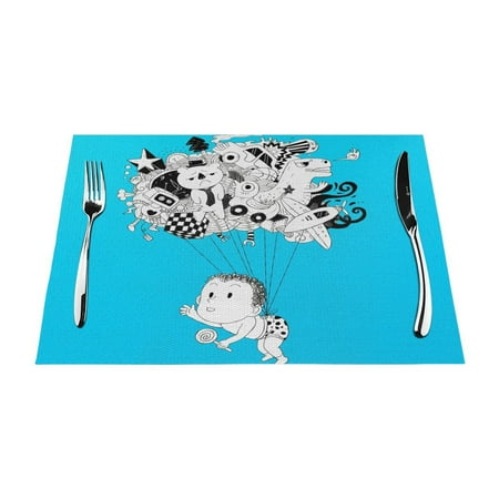 XMXY Woven Placemats Set of 6 PCS Fantasies Falls Flights Table Mats Washable Heat Resistant Placemats
XMXY Woven Placemats Set of 6 PCS Fantasies Falls Flights Table Mats Washable Heat Resistant Placemats