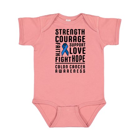 Inktastic Strength Courage Support Colon Cancer Awareness Gift Baby Boy or Baby Girl Bodysuit
Inktastic Strength Courage Support Colon Cancer Awareness Gift Baby Boy or Baby Girl Bodysuit
