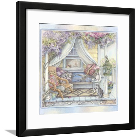 Daybed on the Porch Framed Print Wall Art By Kim Jacobs