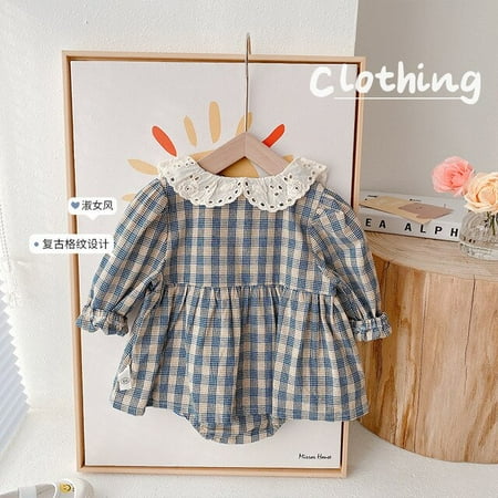 DancePeanut Fashion Baby Romper Doll Collar Long Sleeves Plaid Pattern Triangle Bodysuit Spring Newborn Cotton Jumpsuit Kid Clothes Girls
DancePeanut Fashion Baby Romper Doll Collar Long Sleeves Plaid Pattern Triangle Bodysuit Spring Newborn Cotton Jumpsuit Kid Clothes Girls