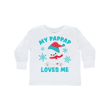 Inktastic Polar Bear My Pappap Loves Me in Santa Hat with Snowflakes Gift Toddler Boy or Toddler Girl Long Sleeve T-Shirt 
Inktastic Polar Bear My Pappap Loves Me in Santa Hat with Snowflakes Gift Toddler Boy or Toddler Girl Long Sleeve T-Shirt