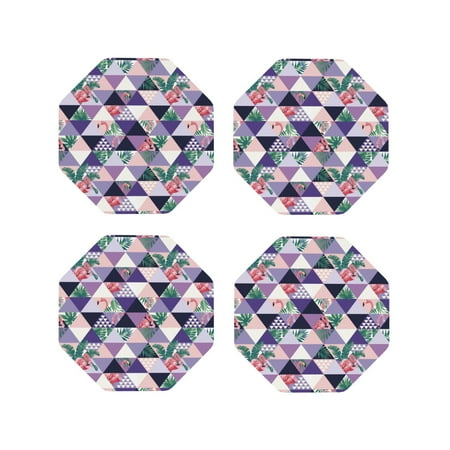 Drink Coasters Set of 4 Plaid flamingo Leather Coasters for Coffee Table Protector Heat Resistant Cute Coasters for Home Decor Housewarming Gifts Bar Kitchen 4 Inch Octagon
Drink Coasters Set of 4 Plaid flamingo Leather Coasters for Coffee Table Protector Heat Resistant Cute Coasters for Home Decor Housewarming Gifts Bar Kitchen 4 Inch Octagon
