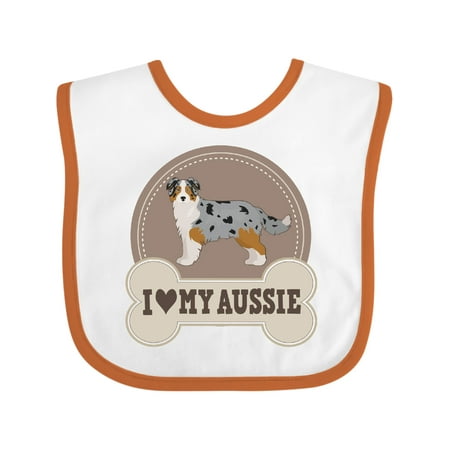 Inktastic Australian Shepherd Toy Aussie Gift Baby Boy or Baby Girl Bib