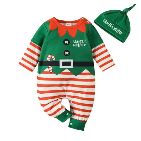 U·nikaka Christmas Newborn Baby Jumpsuit Unisex Santa Claus Xmas Clothes Rompers+Hat 2PCS Outfits 0-18 Months
U·nikaka Christmas Newborn Baby Jumpsuit Unisex Santa Claus Xmas Clothes Rompers+Hat 2PCS Outfits 0-18 Months