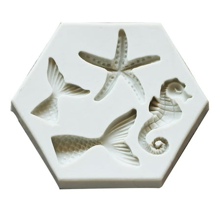 Dasbsug Mermaid Tail Starfish Seahorse Shape DIY Silicone Material Molds Chocolates Mold
Dasbsug Mermaid Tail Starfish Seahorse Shape DIY Silicone Material Molds Chocolates Mold