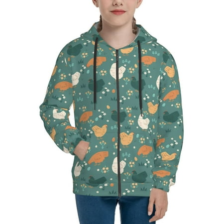 Hoodies for Women Cute Chicken Meadow Flowers Green Long Sleeve Sweatshirt Drawstring Zip Up Hoodie with Pockets Teen Girl Clothes
Hoodies for Women Cute Chicken Meadow Flowers Green Long Sleeve Sweatshirt Drawstring Zip Up Hoodie with Pockets Teen Girl Clothes