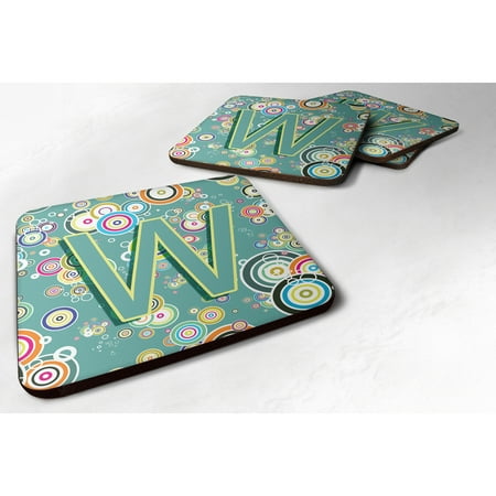 Carolines Treasures CJ2015-WFC Letter W Circle Circle Teal Initial Alphabet Foam Coaster Set of 4 3 1/2 x 3 1/2
Carolines Treasures CJ2015-WFC Letter W Circle Circle Teal Initial Alphabet Foam Coaster Set of 4 3 1/2 x 3 1/2