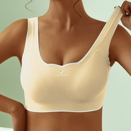 QWZNDZGR Plus Size Sports Bra For Women M-3XL Beautiful Back Underwear Sexy Gathering Comfortable Vest-style Bra Seamless Lace Bralette