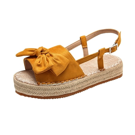CYMMPU Women s Sandals Women s Bowknot Open Toe Casual Shoes Solid Comfortable Platform Sandals Shoes
CYMMPU Women s Sandals Women s Bowknot Open Toe Casual Shoes Solid Comfortable Platform Sandals Shoes