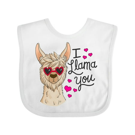 Inktastic I Llama You with Llama Illustration Gift Baby Boy or Baby Girl Bib