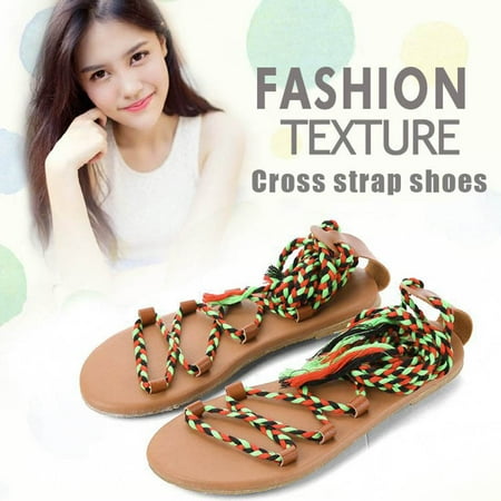 Duretiony Women Cross Strap Sandal Hollow Flats Open Toe Beach Shoes for Summer New
Duretiony Women Cross Strap Sandal Hollow Flats Open Toe Beach Shoes for Summer New