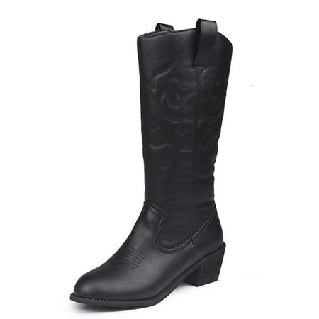 Inkach Womens Shoes Retro Embossing Pattern Mid Heel Zipper Fashion Leather High Boots
Inkach Womens Shoes Retro Embossing Pattern Mid Heel Zipper Fashion Leather High Boots