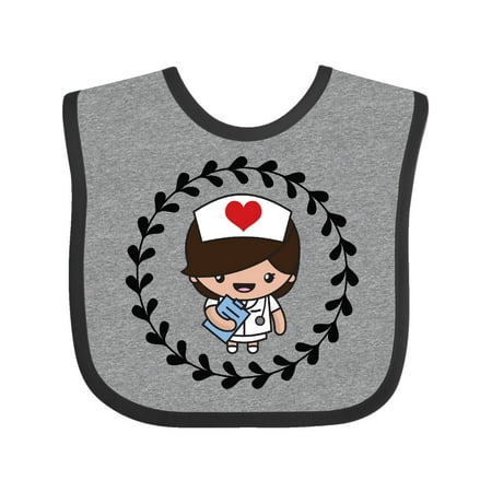 Inktastic NICU Nurse ER Nurse Gift Gift Baby Girl Bib