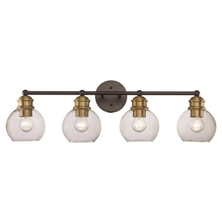Trans Globe Lighting 22054 Reynolds 4 Light 32 Wide Bathroom Vanity Light - Gold
Trans Globe Lighting 22054 Reynolds 4 Light 32 Wide Bathroom Vanity Light - Gold