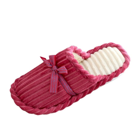 Womens Slippers Memory Foam Super Soft Fuzzy Anti-Skid Indoor Slippers