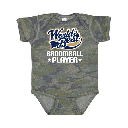 Inktastic Broomball Player Gift Baby Boy or Baby Girl Bodysuit