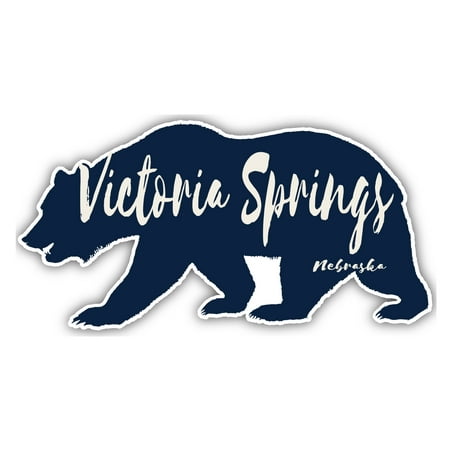 Victoria Springs Nebraska Souvenir 3x1.5-Inch Fridge Magnet Bear Design