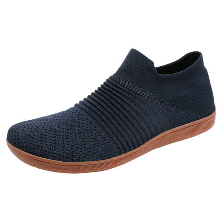 Fauean Men Sports Shoes Simple and Comfortable Flat Bottom Slip on Casual Walking Shoes Dark Blue Size 45
Fauean Men Sports Shoes Simple and Comfortable Flat Bottom Slip on Casual Walking Shoes Dark Blue Size 45