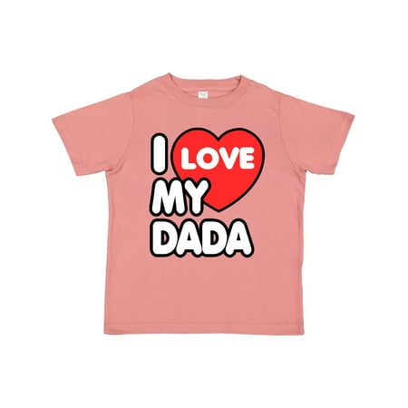 Inktastic I Love My Dada Gift Toddler Boy or Toddler Girl T-Shirt